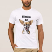 Grappige Growling Chihuahua Hondenhumor | Chi Pap T-shirt (Voorkant)