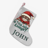 Grappige Grumpy Cat Christmas Stocking Kleine Kerstsok (Voorkant (Hangend))