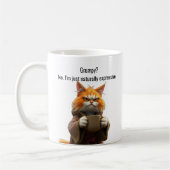 Grappige Grumpy Cat in een Robe en Koffie Sinaasap Koffiemok (Links)