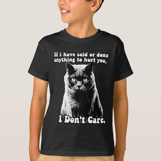Grappige Grumpy Cat Meme Voor Kitten Personen Eige T-shirt (Voorkant)