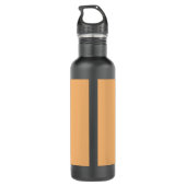 Grappige Grumpy Cat Morning Coffee Meme Art Waterfles (Achterkant)