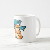 Grappige Grumpy Cat Niet Vandaag T-Shirt Koffiemok (Voorkant rechts)