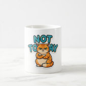 Grappige Grumpy Cat Niet Vandaag T-Shirt Koffiemok (Center)