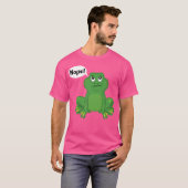 Grappige Grumpy Frog Amfibie Toad Frogs Humor Anim T-shirt (Voorkant volledig)