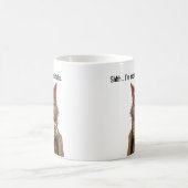 Grappige Grumpy kat in een jurk en koffie kat Koffiemok (Center)