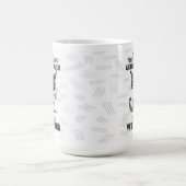 Grappige Grumpy Morning Persoon Mok, Koffie Kat Cu Koffiemok (Center)