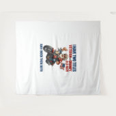 Grappige Grumpy Old Man Veteran Motorcycle Wandkleed (Voorkant (horizontaal))