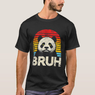 Grappige Grumpy Panda Bruh Meme Humorous Pand T-shirt