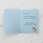 Grappige Grumpy Penguin Grinch Kerstvakantie Kaart (Binnen)