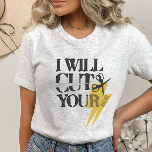 Grappige Grunge Hair Stylist Kapper Phrase T-shirt