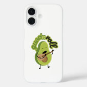 Grappige Guac en Roll Avocado iPhone Case (Achterkant)
