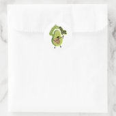 Grappige Guac en Roll Avocado Sticker (Tas)