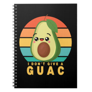 Grappige Guacamole Voedsel Grappige Kawaii Notitieboek