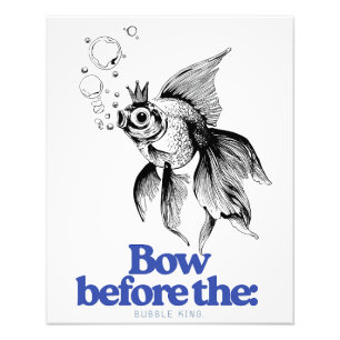 Grappige Guest Loo Print – Goldfish Royalty-offert Foto Afdruk