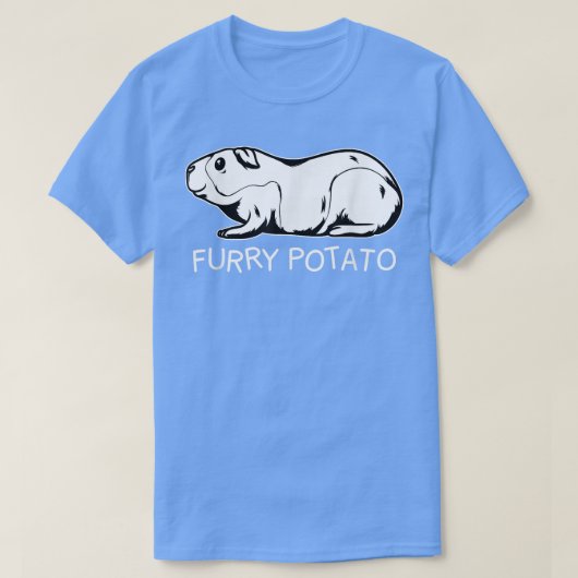 Grappige Guinea Pig Harige Aardappel Kinderen Mann T-shirt (Design voorkant)