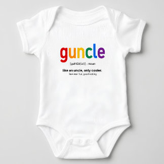 Grappige Guncle Definitie Regenboog Romper