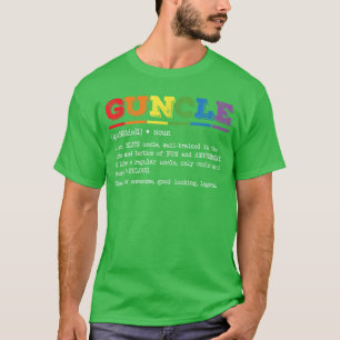 Grappige Guncle-definitie Trotse Gay Oom LGBTQ tro T-shirt