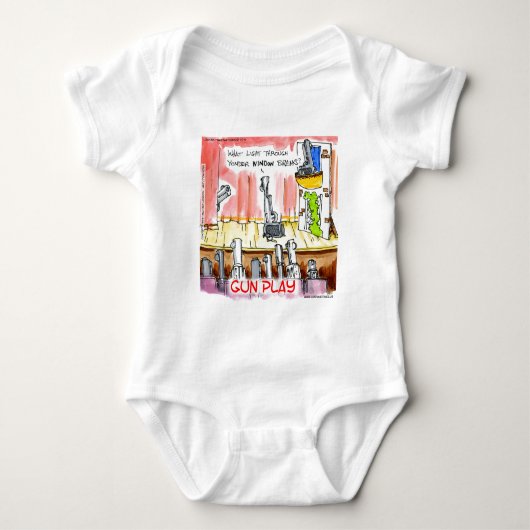 Grappige GunPlay Cartoon Romper (Voorkant)