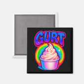 Grappige Gurt Brainrot Meme Yoghurt Gen Z Sla Jarg Magneet (Voorkant / Achterkant)