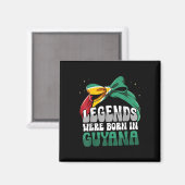 Grappige Guyaanse vlag Guyana Magneet (Voorkant / Achterkant)