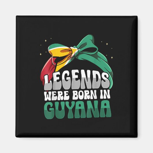 Grappige Guyaanse vlag Guyana Magneet (Voorkant)