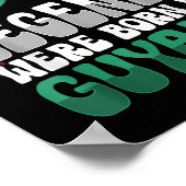 Grappige Guyaanse vlag Guyana Poster (Hoek)