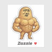 Grappige Gym Aardappel Sticker (Vel)