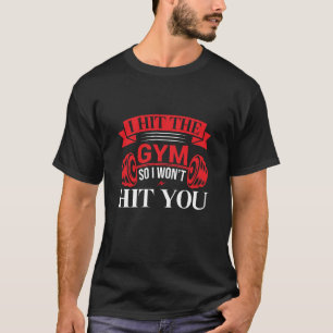 Grappige gym citaat Ik ga naar de sportschool zoda T-shirt