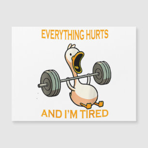 Grappige gym eend citeren alles doet pijn en ik be