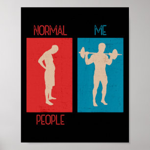 Grappige Gym Gag Gezegde Workout Fitness Oefening  Poster