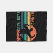 Grappige Gym Gewichtheffen Hit Maxes Ontduiken Bel Fleece Deken (Voorkant (Horizontaal))