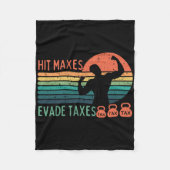 Grappige Gym Gewichtheffen Hit Maxes Ontduiken Bel Fleece Deken (Voorkant)