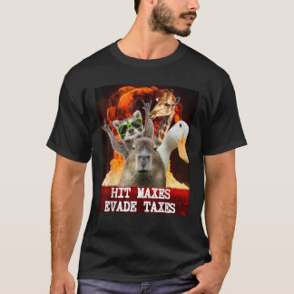 Grappige Gym Gewichtheffen Hit Maxes Ontduiken Bel T-shirt