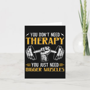 Grappige Gym Gezegde Humor Workout Quote Bodybuild Kaart