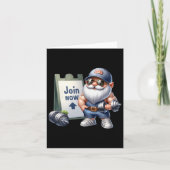 Grappige Gym Gnome Graphic Met Dumbbells Voor Mann Kaart (Voorkant)
