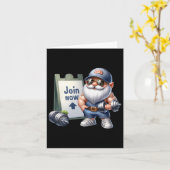 Grappige Gym Gnome Graphic Met Dumbbells Voor Mann Kaart (Gele Bloem)
