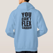 Grappige Gym Joke - Flex Cardio Hoodie (Achterkant)