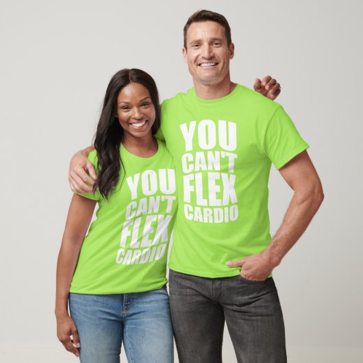 Grappige Gym Joke - Flex Cardio T-shirt (Unisex)