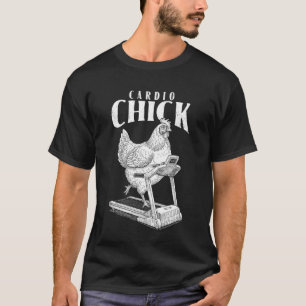 Grappige Gym Kip Hen Cardio Kuiken Workout Fitness T-shirt