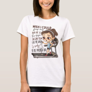 Grappige gym lichaam woordkunst t-shirt