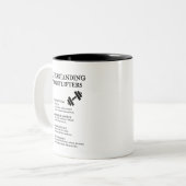 Grappige Gym Life Definities Tweekleurige Koffiemok (Voorkant links)