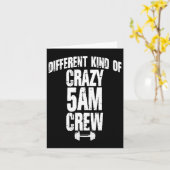 Grappige Gym Lover Workout Squad 5am Crew Exercise Kaart (Gele Bloem)