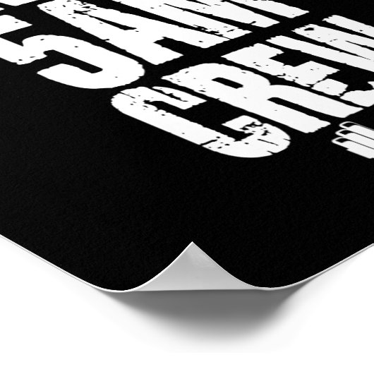 Grappige Gym Lover Workout Squad 5am Crew Exercise Poster (Hoek)