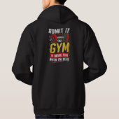 Grappige Gym PNG Geef het toe Hoodie (Achterkant)
