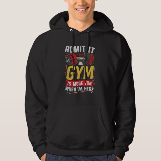 Grappige Gym PNG Geef het toe Hoodie (Voorkant)