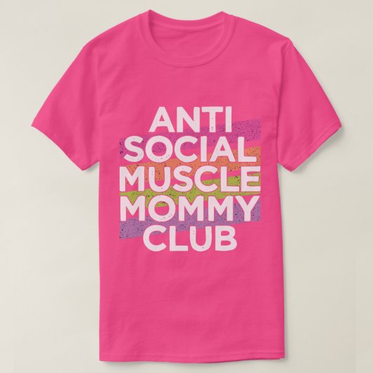 Grappige Gym Pomp Gewichtheffen Anti Sociale Spier T-shirt (Design voorkant)