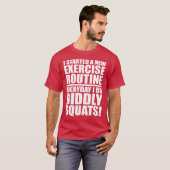 Grappige Gym Quote - Diddly Squats T-shirt (Voorkant volledig)