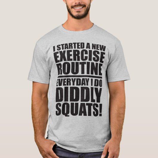 Grappige Gym Quote - Diddly Squats T-shirt (Voorkant)