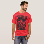 Grappige Gym Quote - Diddly Squats T-shirt (Voorkant volledig)