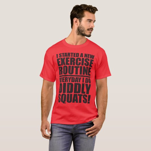 Grappige Gym Quote - Diddly Squats T-shirt (Voorkant volledig)